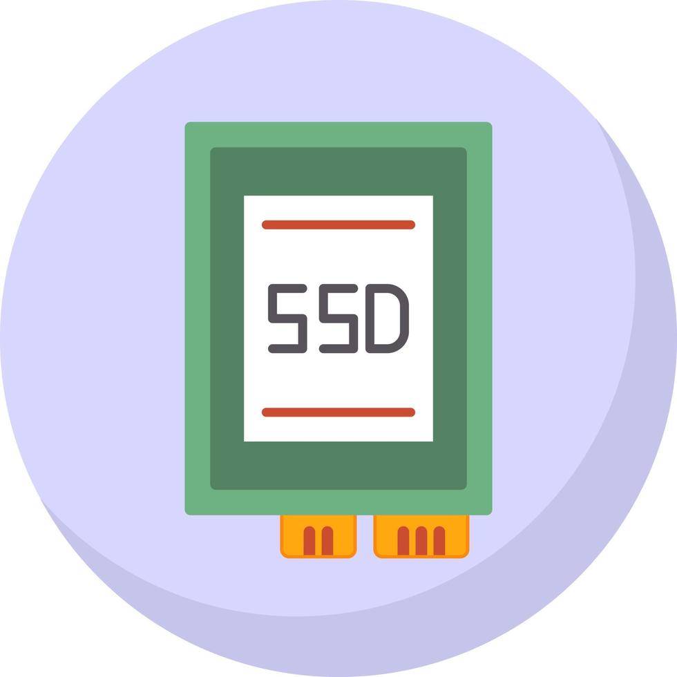 Ssd card Vector Icon Design