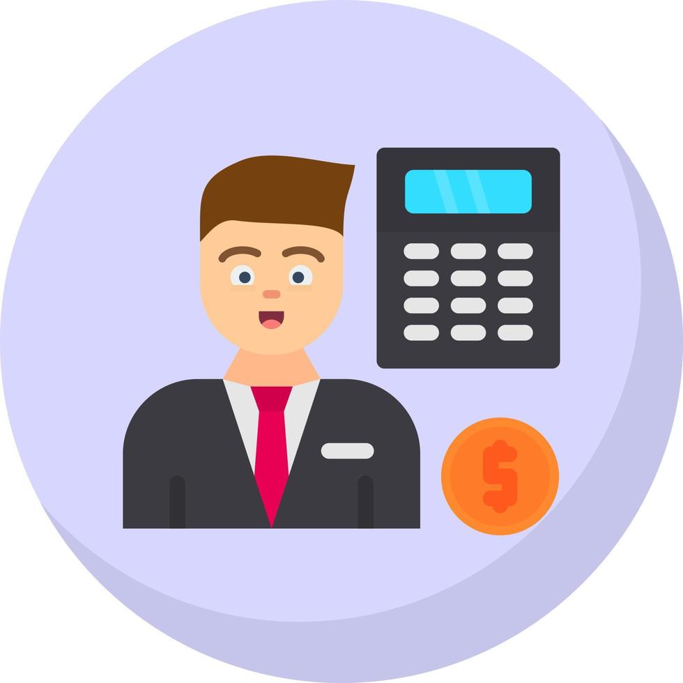 Accountant Vector Icon Design