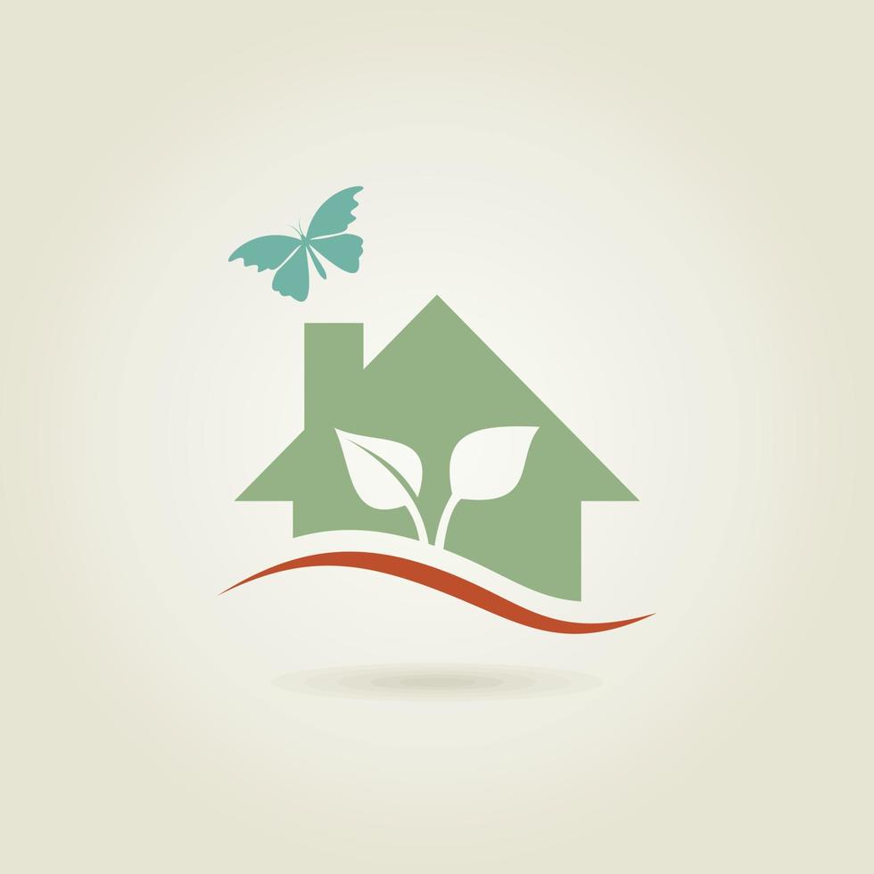 Roofs of houses on a grey background. A vector illustration