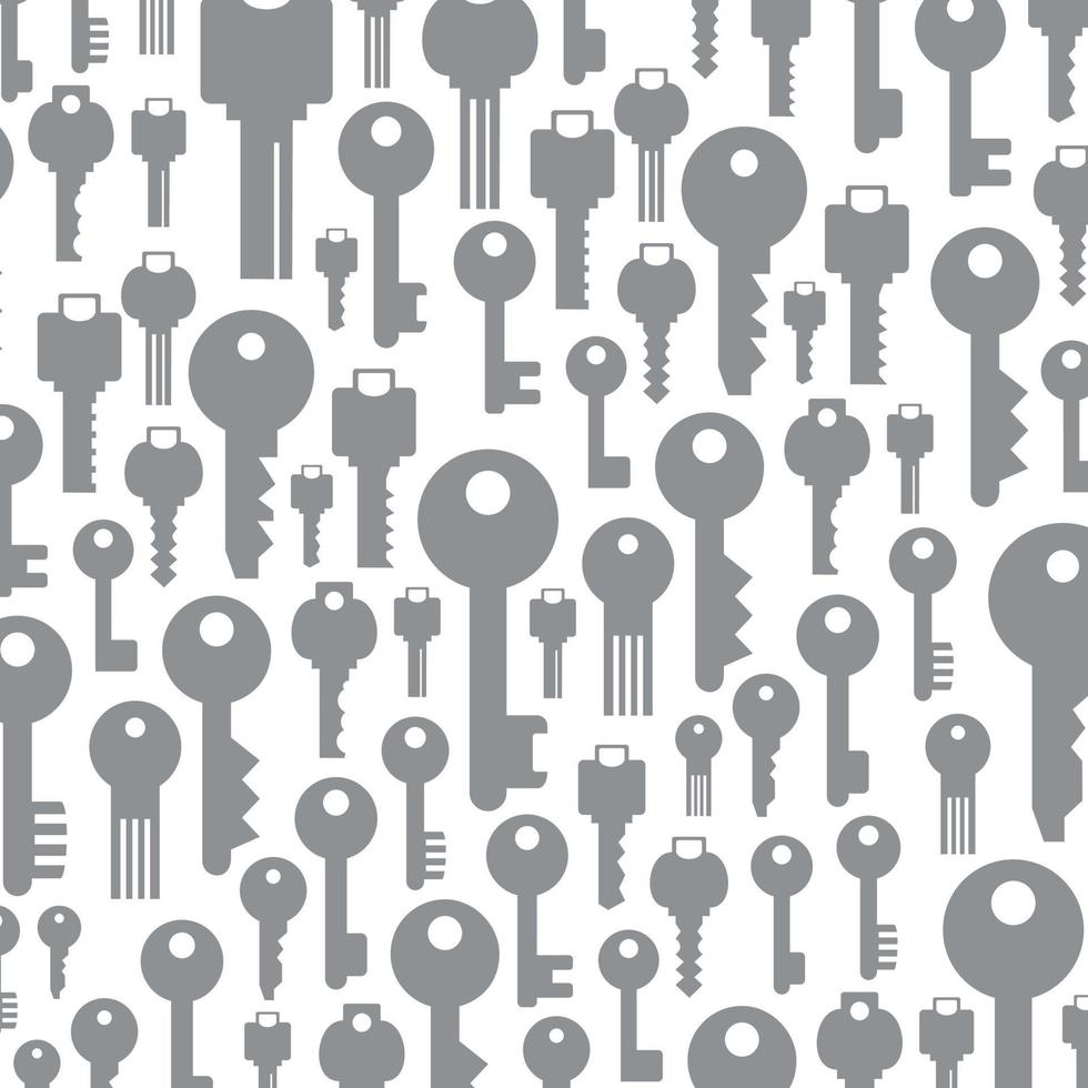 Background made of keys. Vector illustration