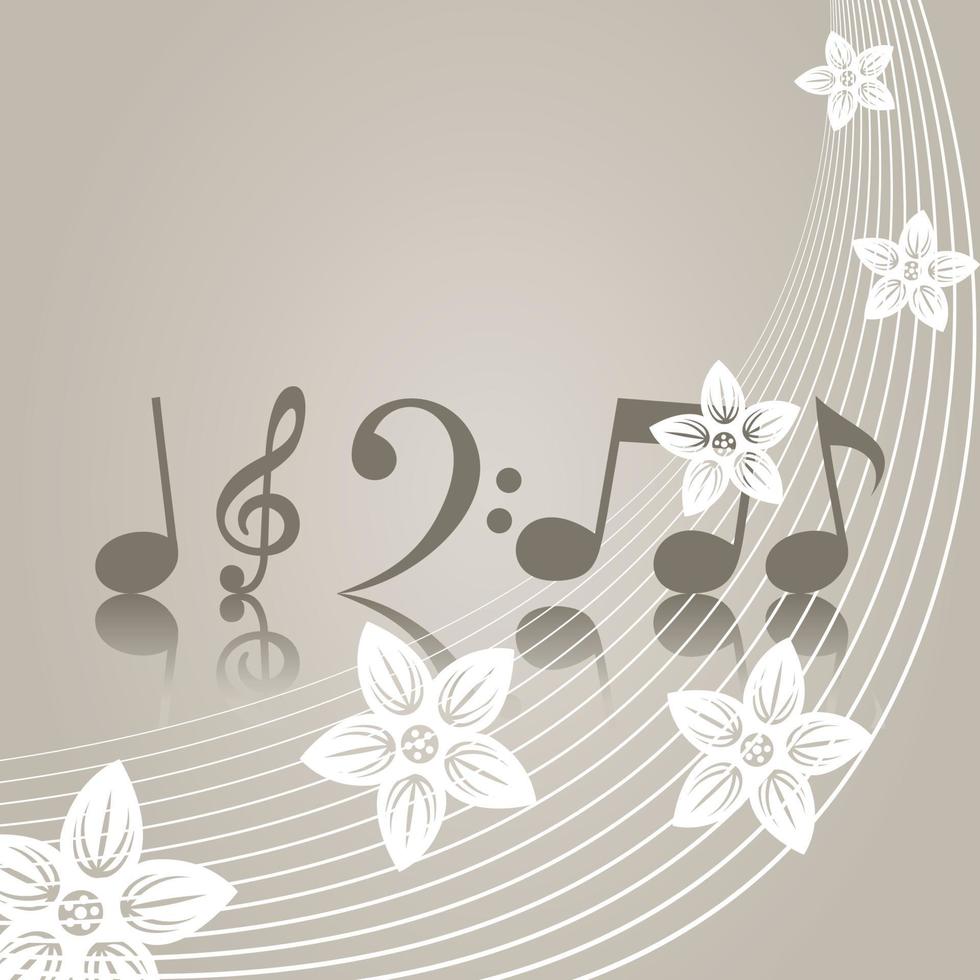 Abstraction on the theme of music vector