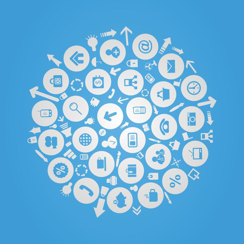 Abstraction on the office theme vector