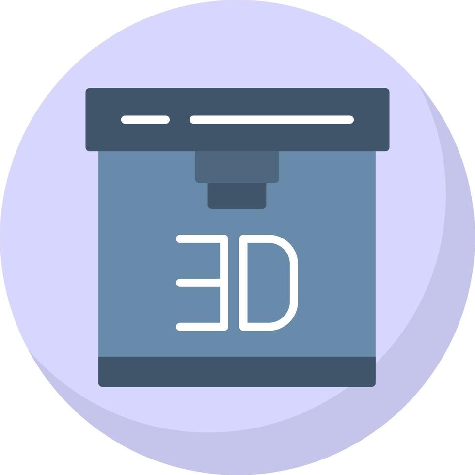 3d Printer Vector Icon Design