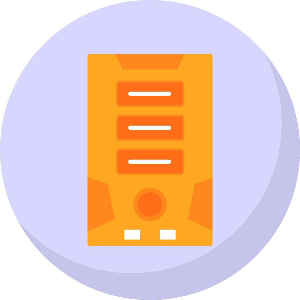 Tower Computer Vector Icon Design