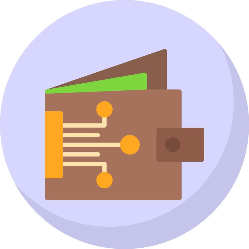 Digital Wallet Vector Icon Design