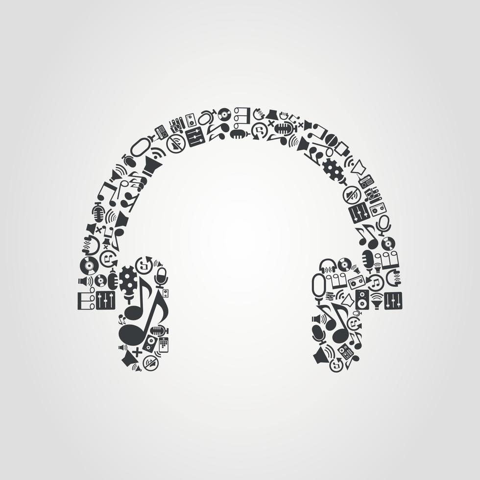 Abstraction on the theme of music vector