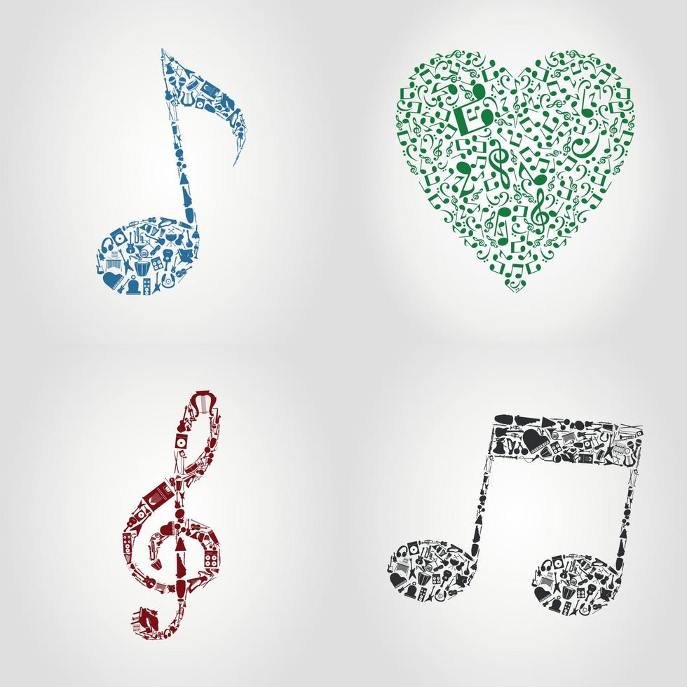 Abstraction on the theme of music vector