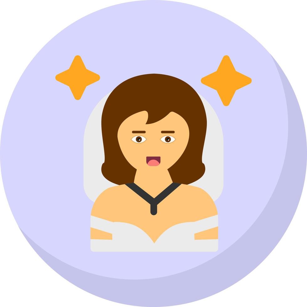 Bride Vector Icon Design
