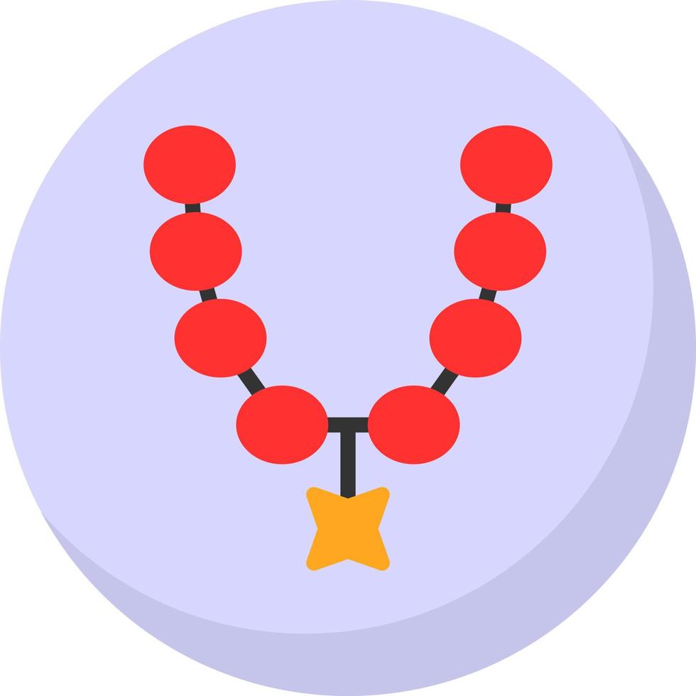 Necklace Vector Icon Design