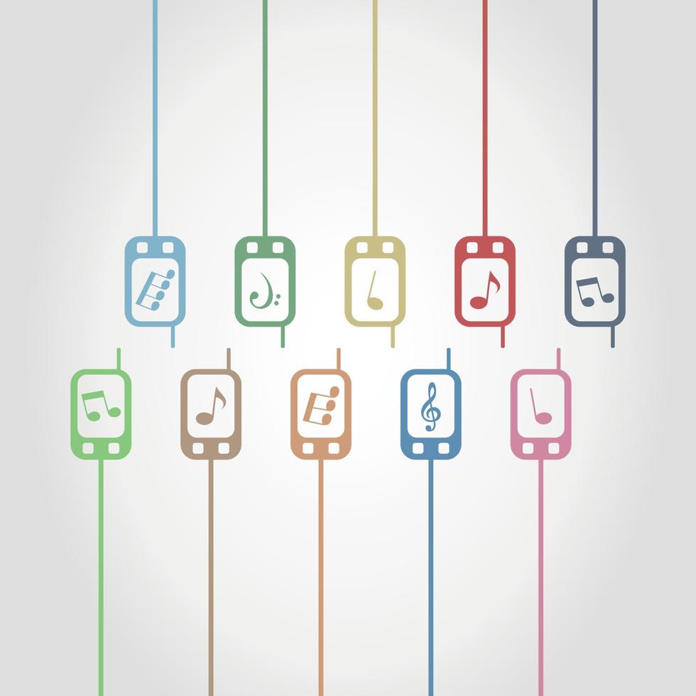 Abstraction on the theme of music vector