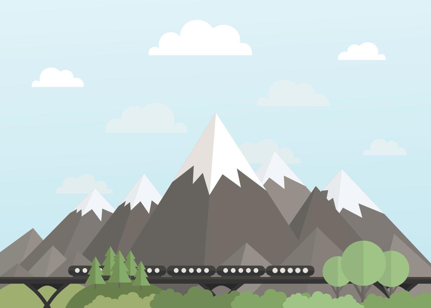 Illustration on the theme of nature vector
