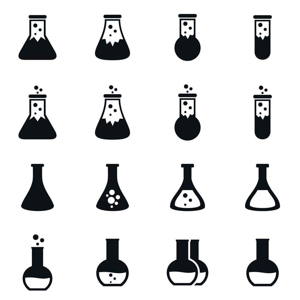 Collection of icons a science. A vector illustration