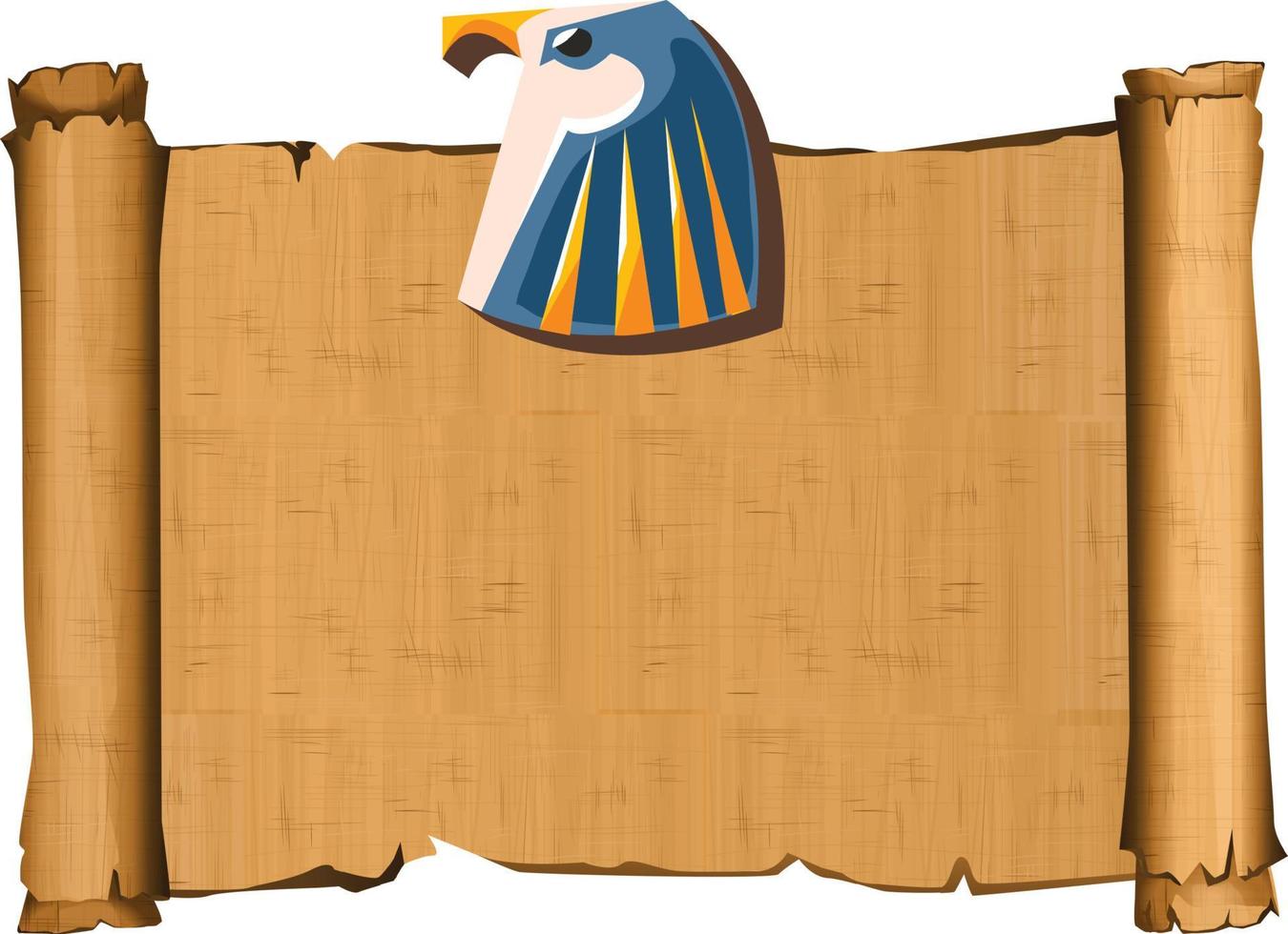 Ancient Egypt papyrus part cartoon vector