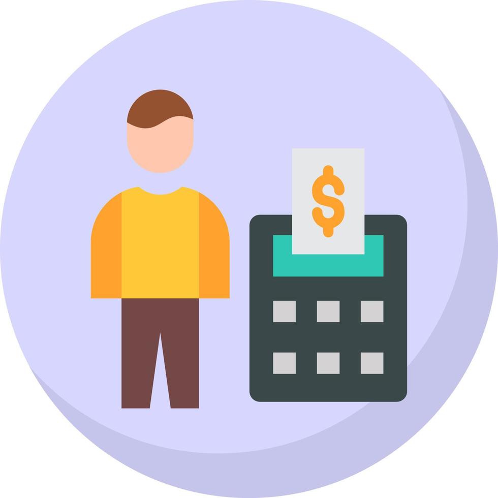 Accountant Vector Icon Design
