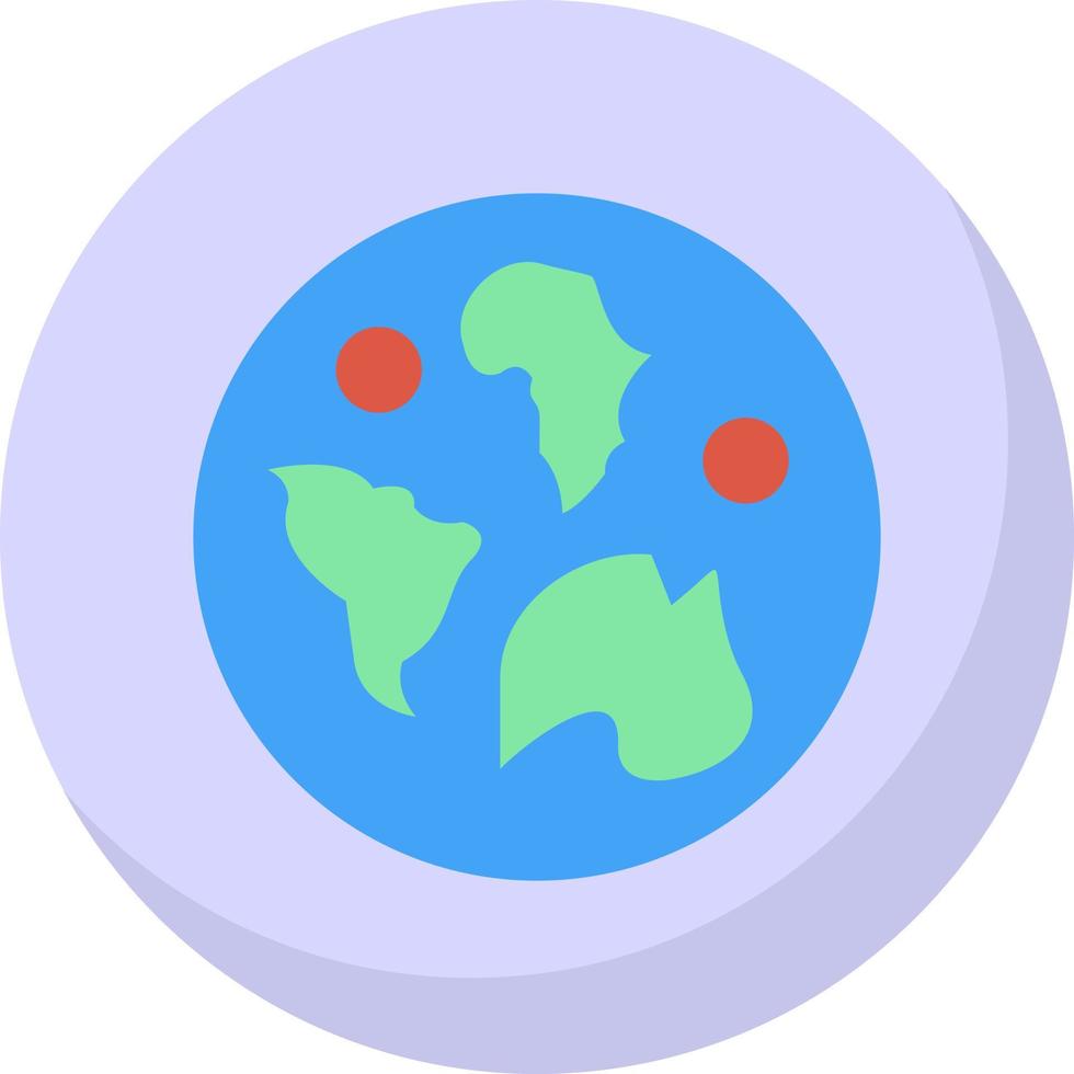 diseño de icono de vector de mapa mundial