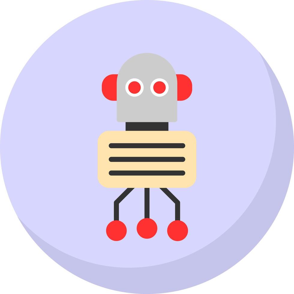 Nano Robot Vector Icon Design