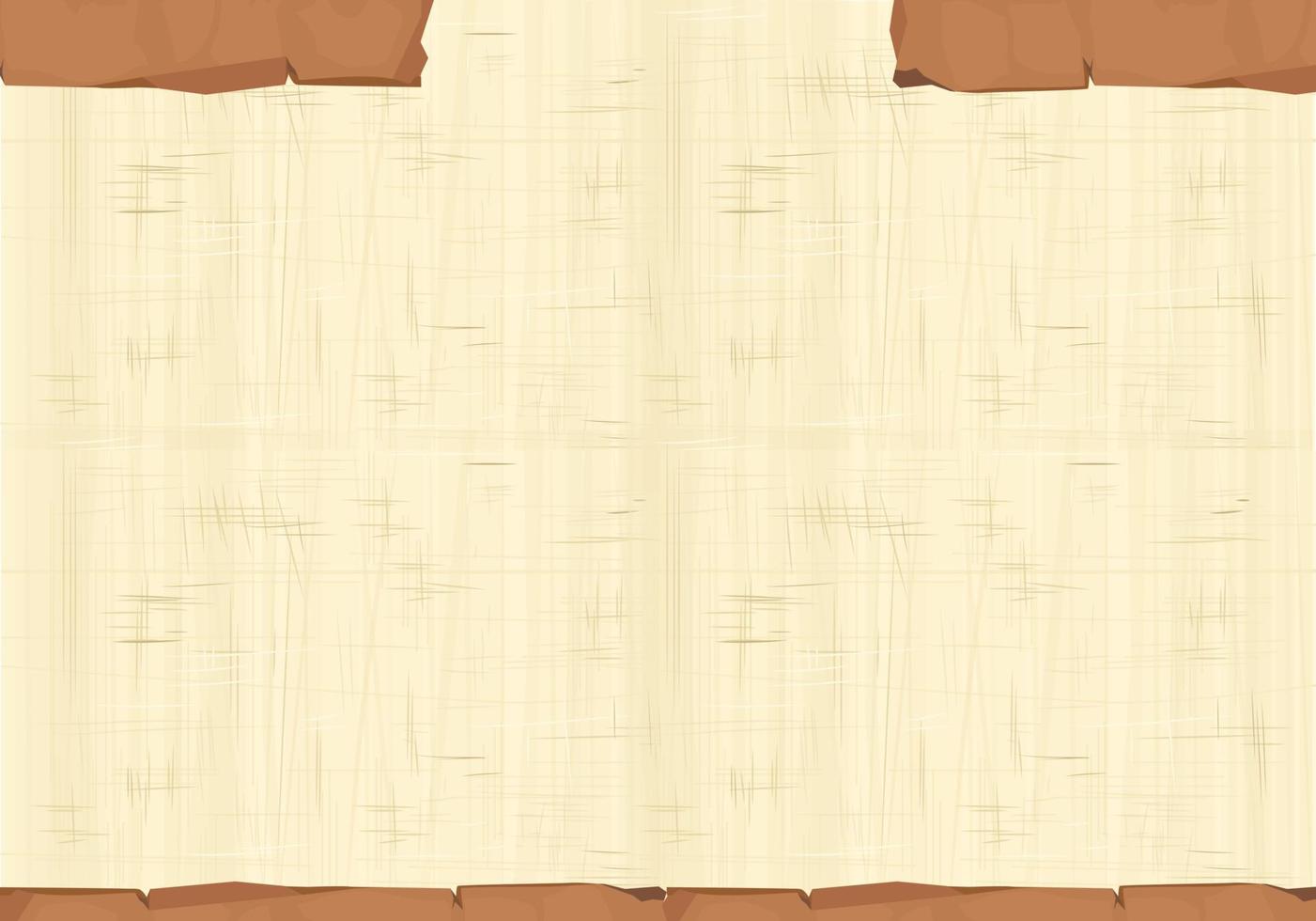 Ancient Egypt papyrus frame, border cartoon vector