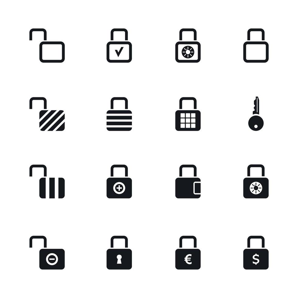 Background made of locks. A vector illustration