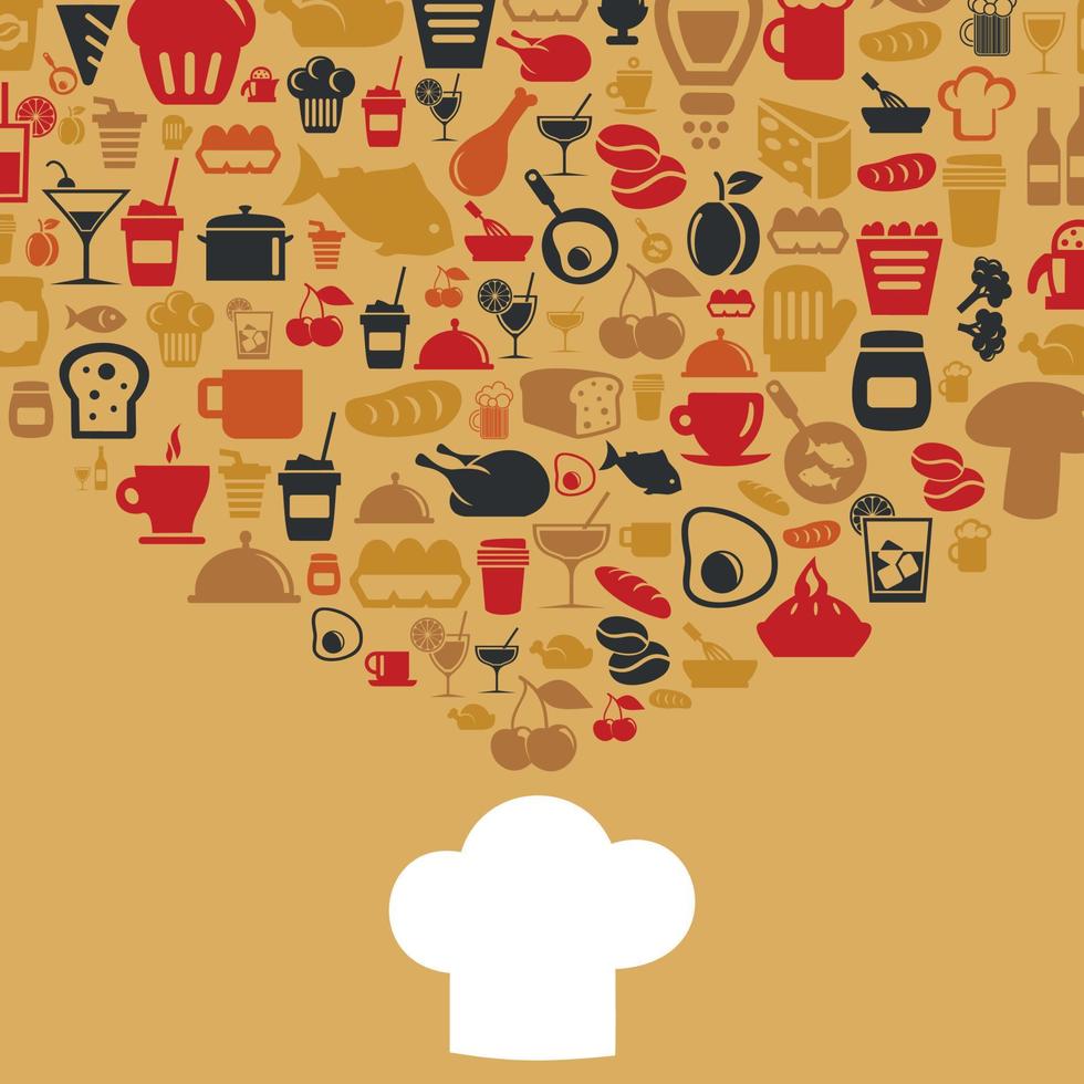 Abstraction on the topic of food vector