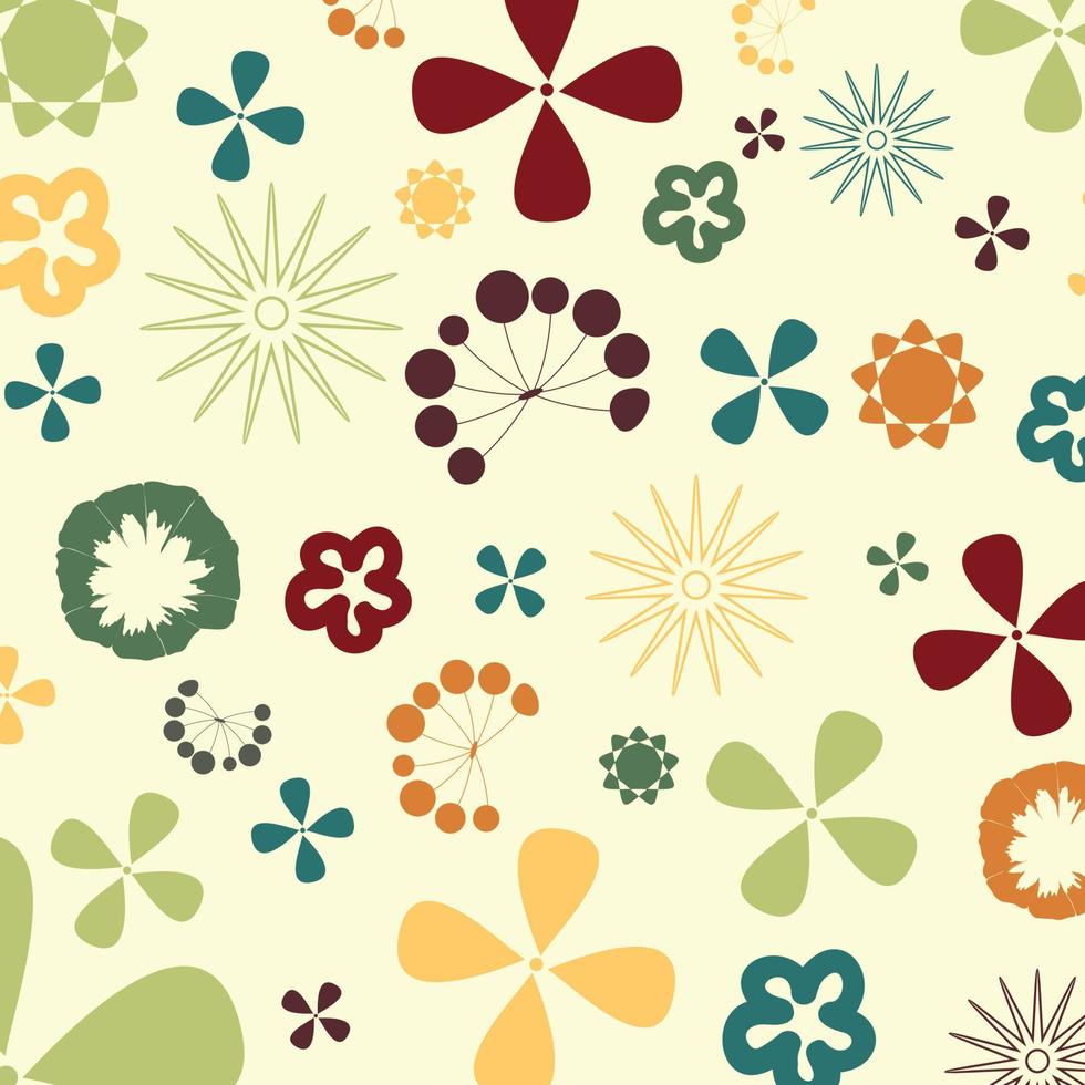 Background from plants and a flower. A vector illustration