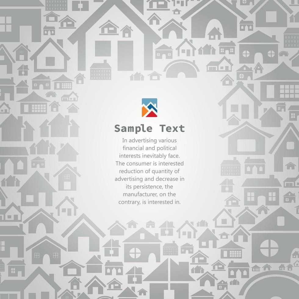 Background made of houses. A vector illustration