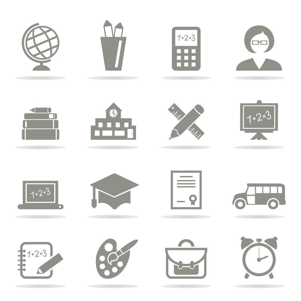 Collection of icons a science. A vector illustration