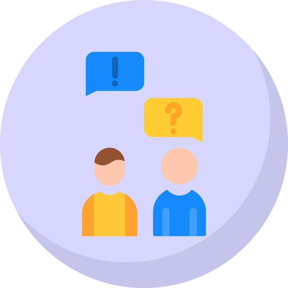 Language Barrier Vector Icon Design
