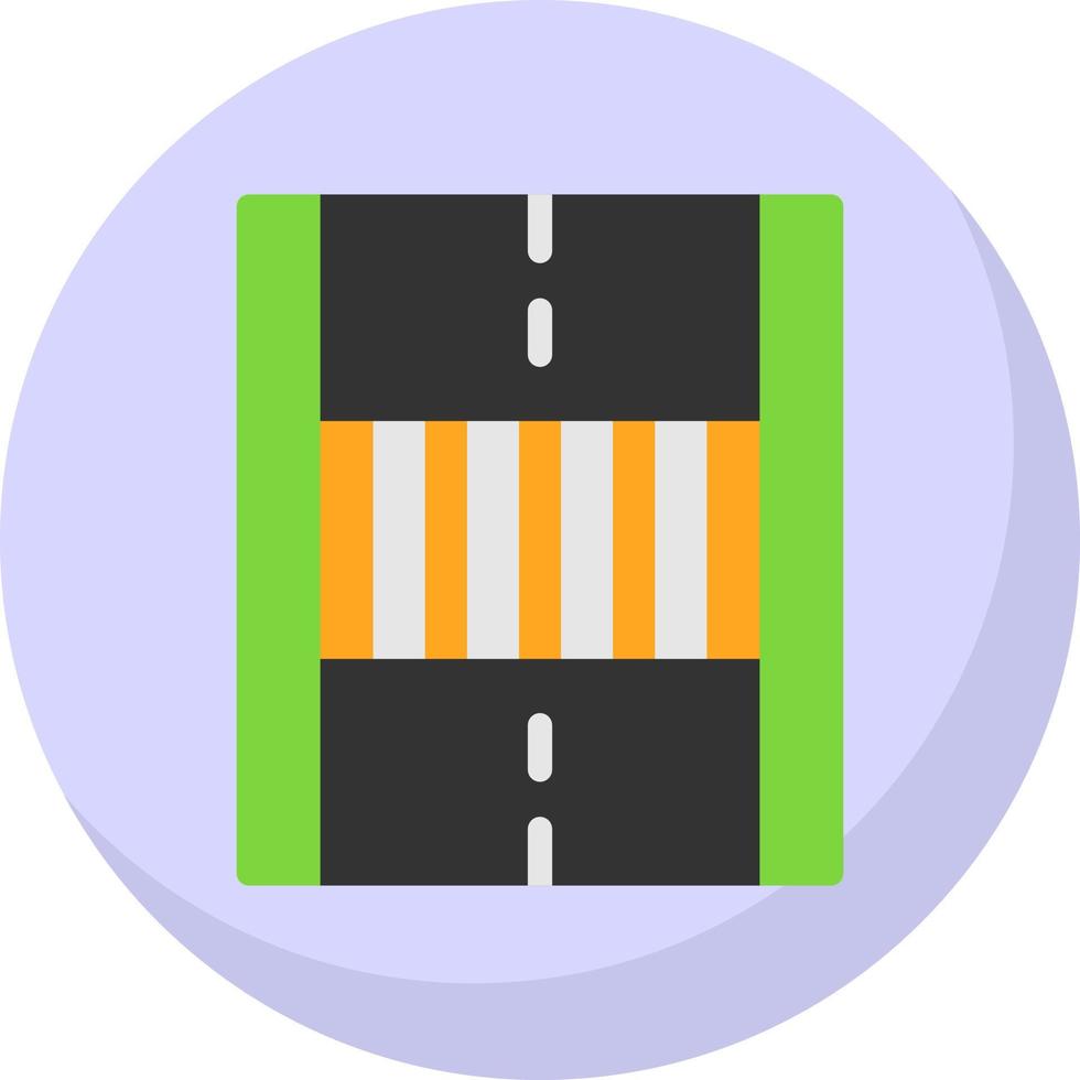 Pedestrian Crossing Vector Icon Design