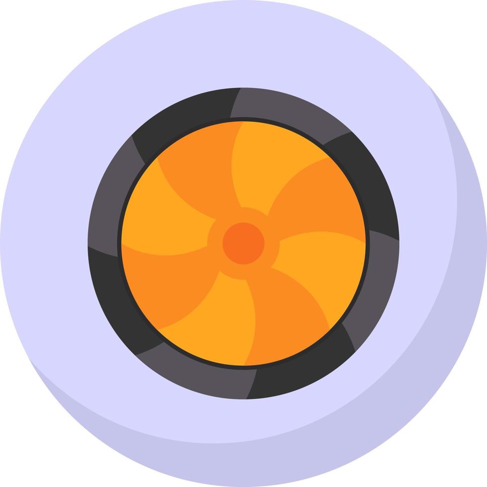 Crossflow Turbine Vector Icon Design