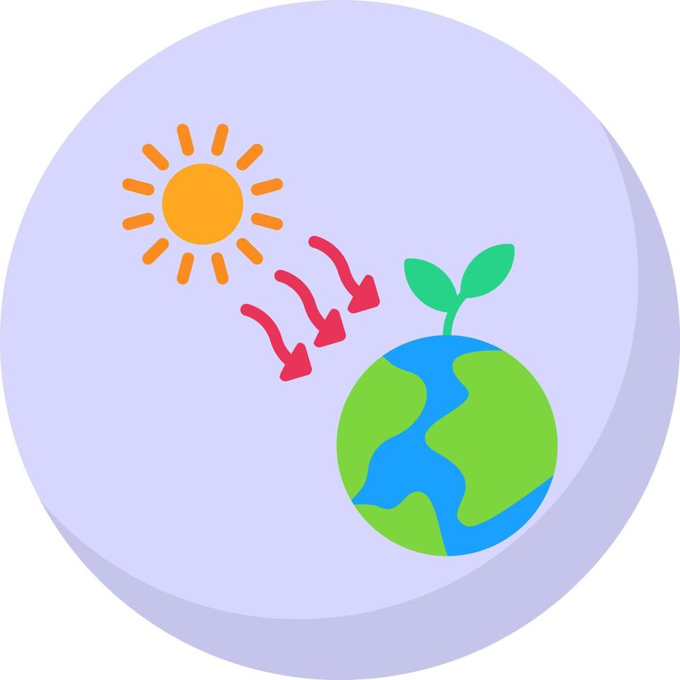 diseño de icono de vector de radiación solar