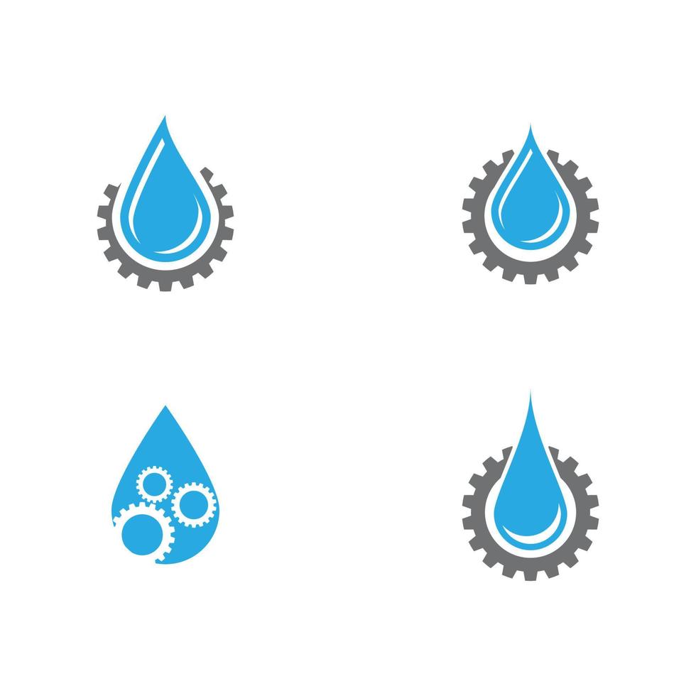 water drop Logo Template vector