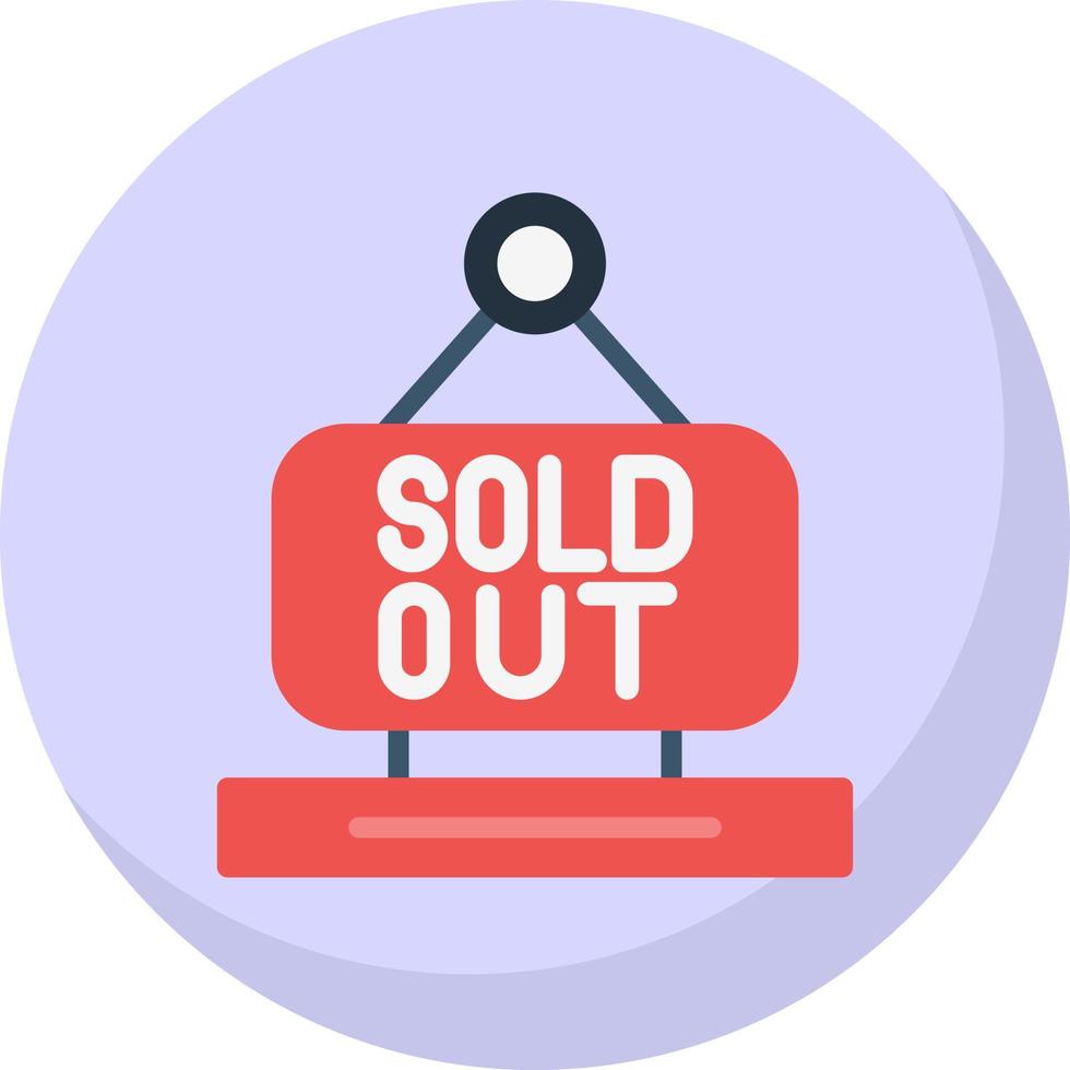 Sold Out Vector Icon Design