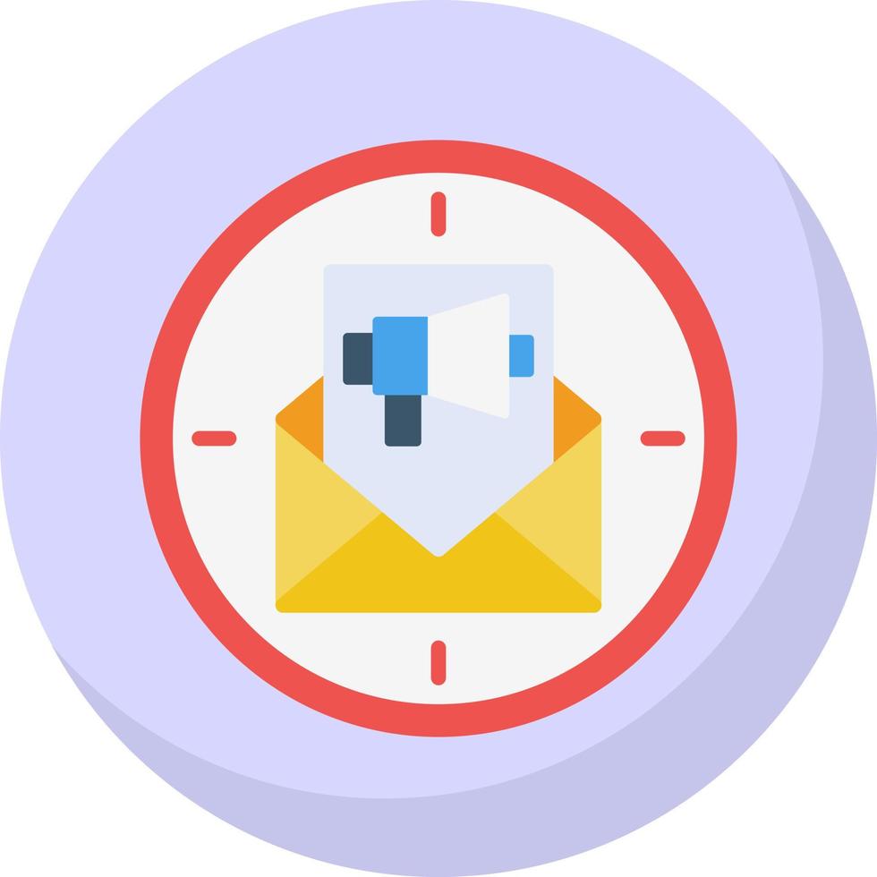 Email Direct Marketing Vector Icon Design