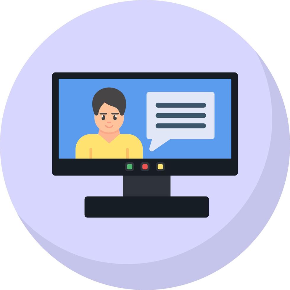 Online Influencer Vector Icon Design