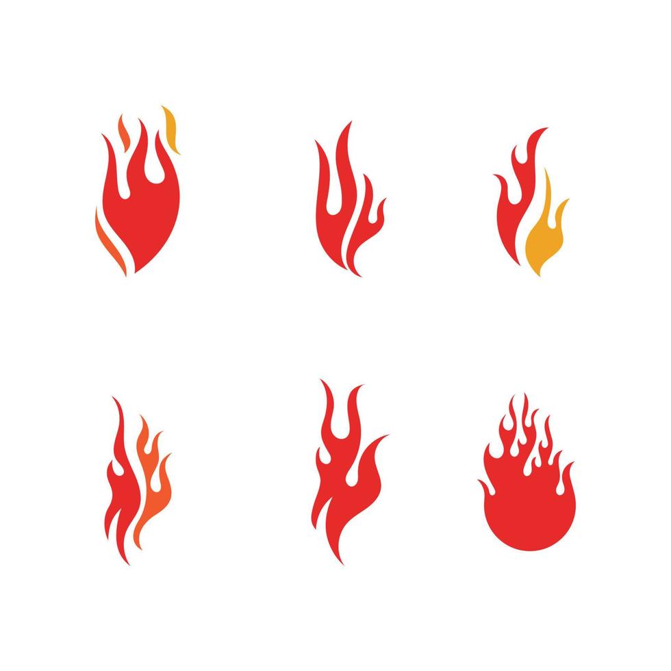 Fire flame vector illustration design