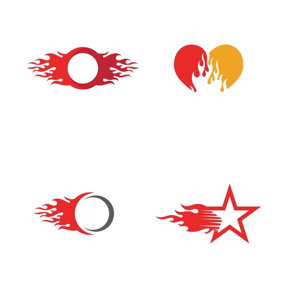 Fire flame vector illustration design