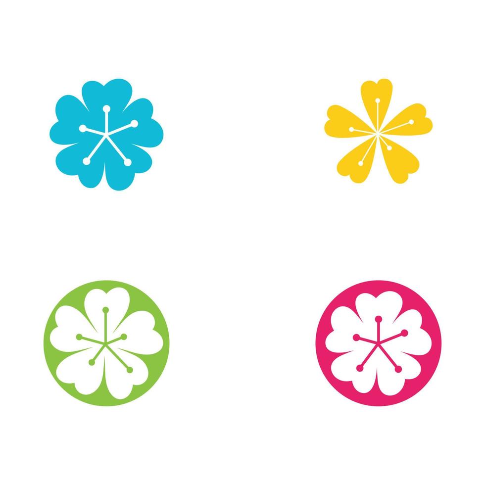 diseño de icono de vector de flor