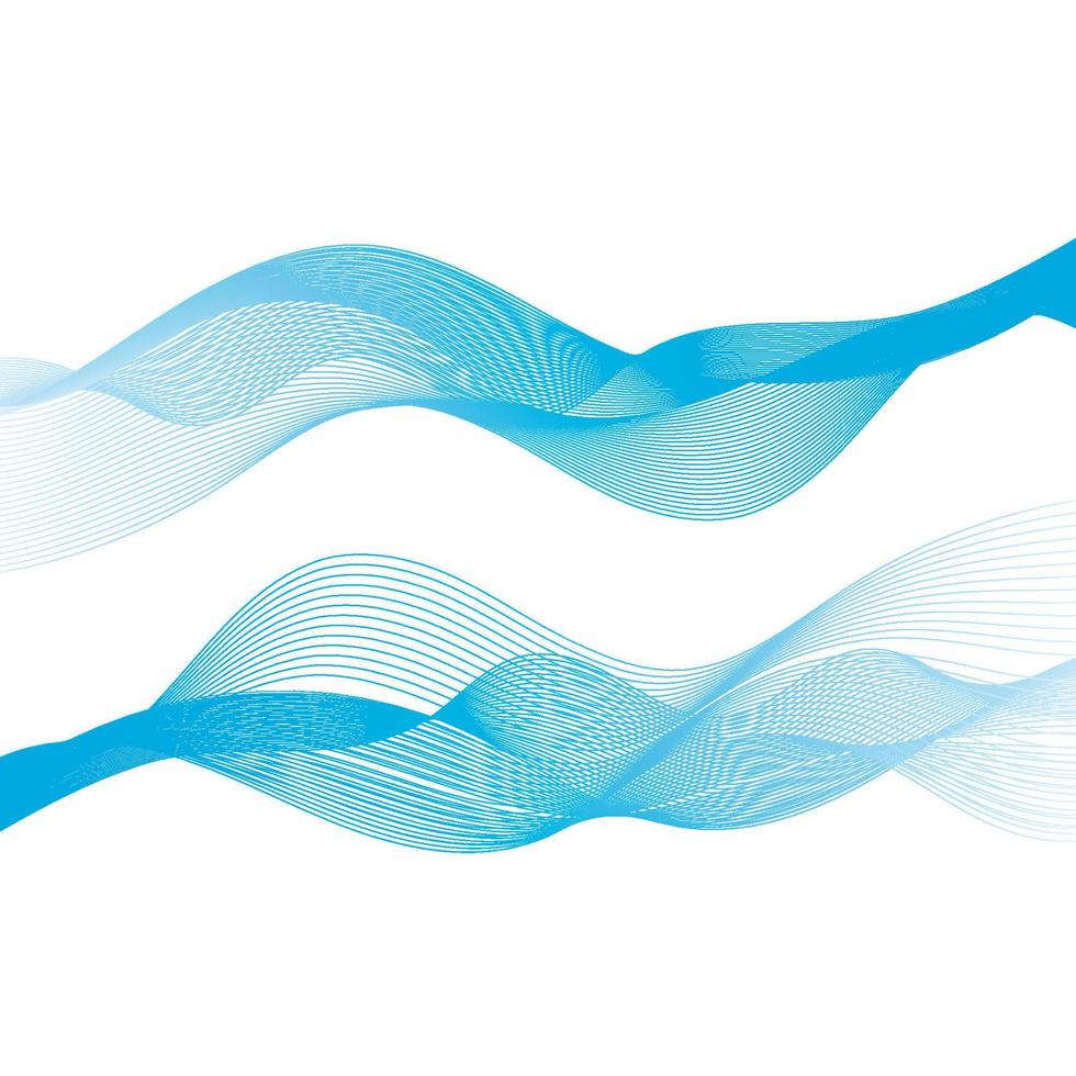 Abstract smooth color wave vector