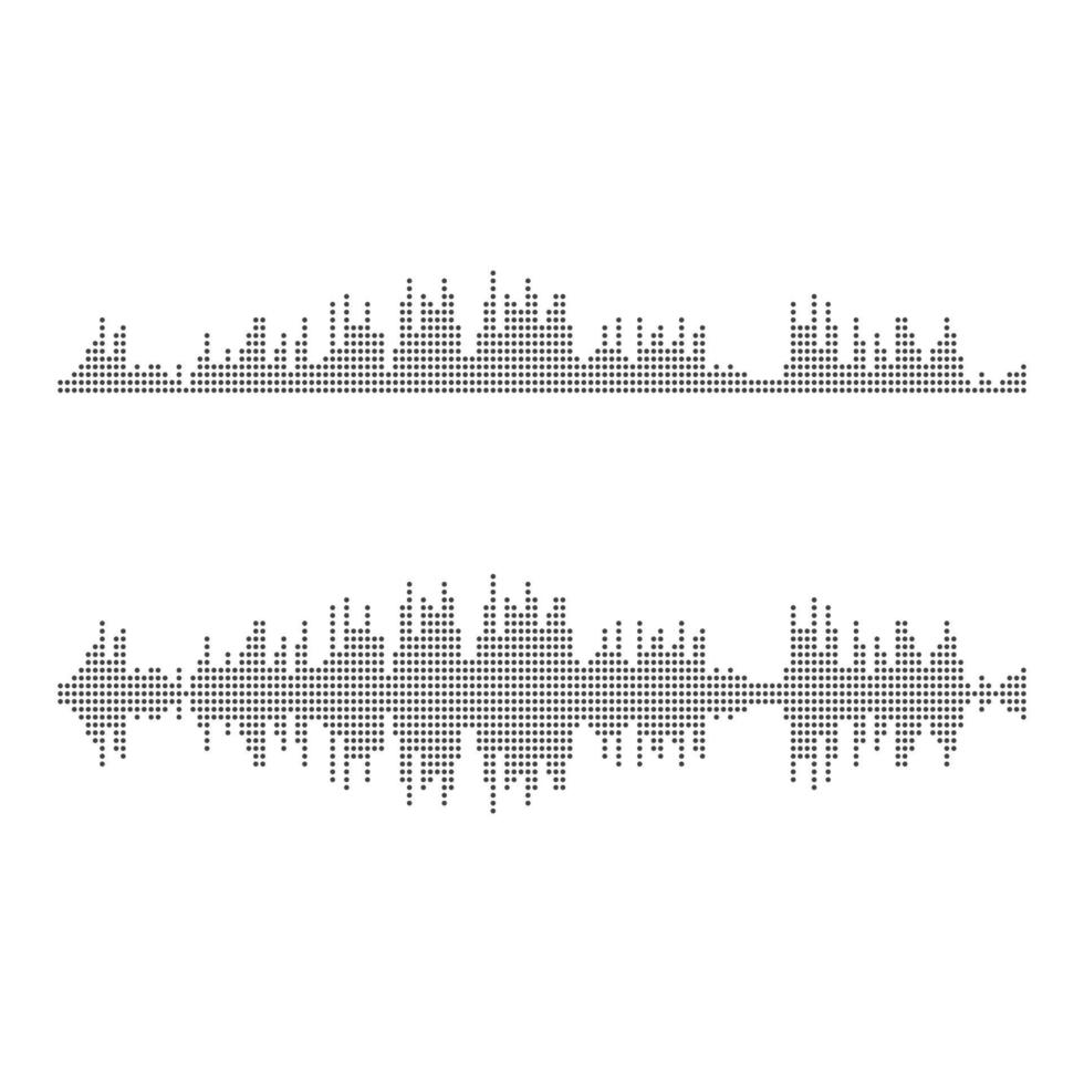 sonido olas vector icono ilustración