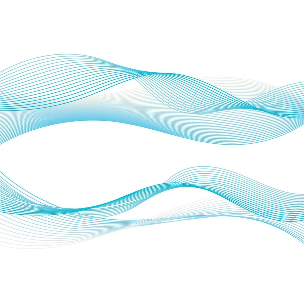 Abstract smooth color wave vector