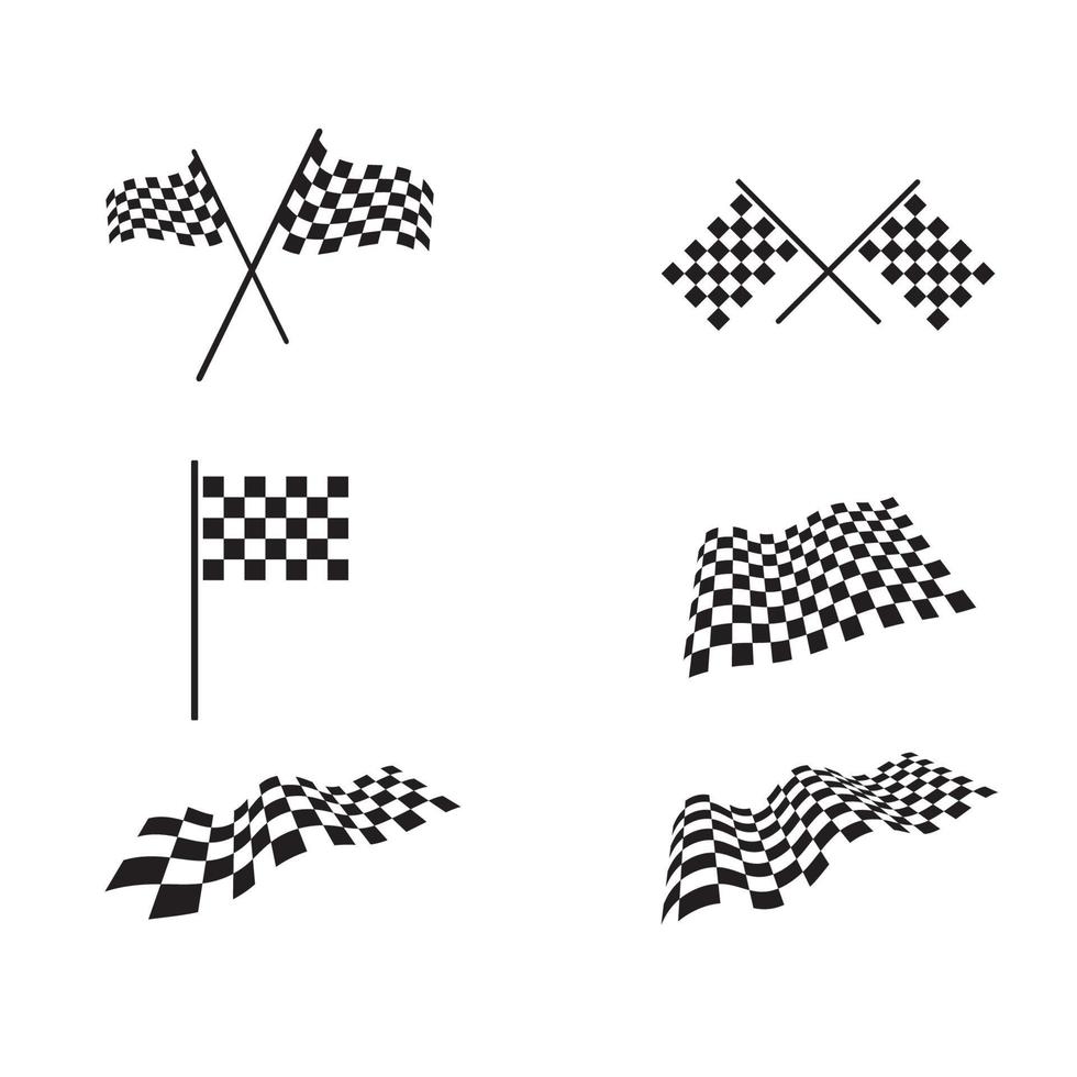 Race flag icon design vector