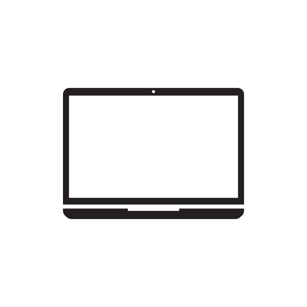 Laptop computer icon Template vector