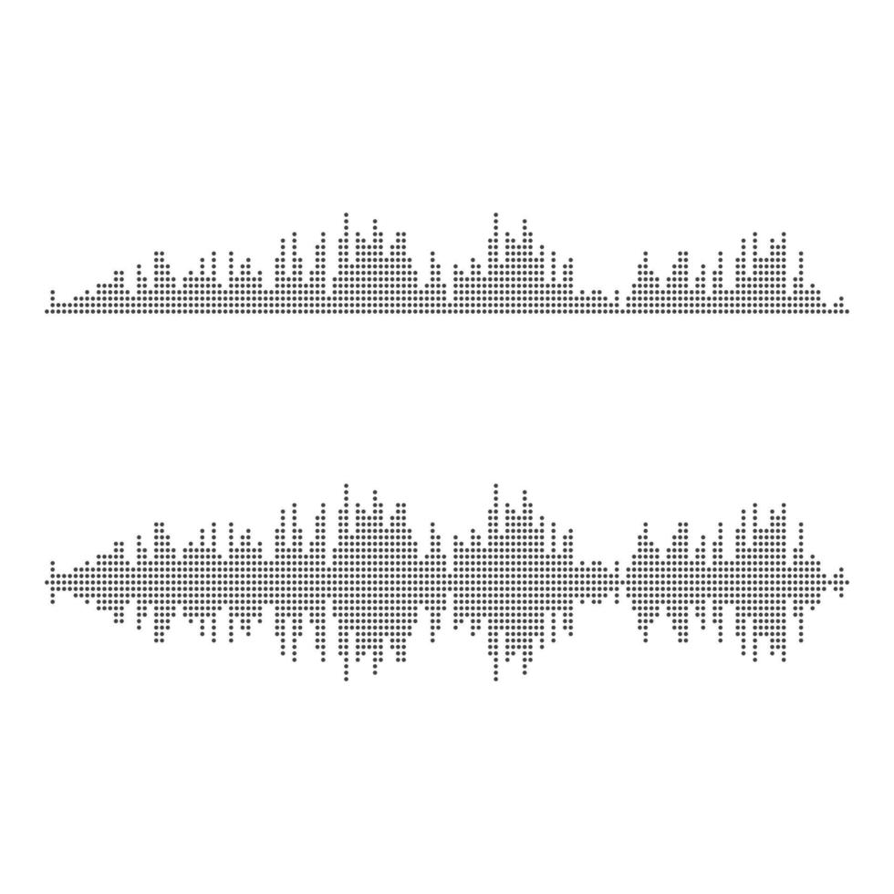 sonido olas vector icono ilustración