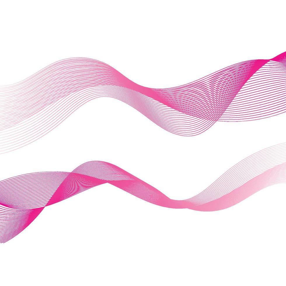 Abstract smooth color wave vector