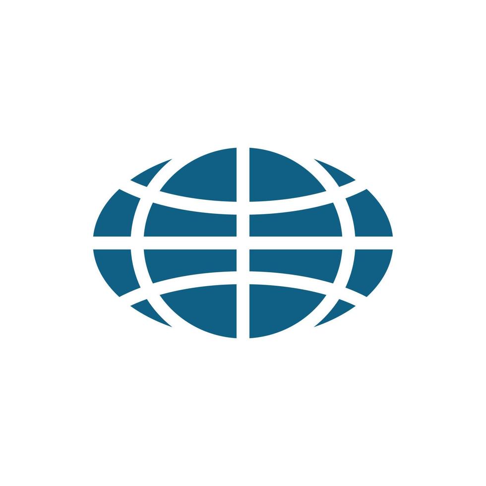 plantilla de logotipo de mundo de alambre vector