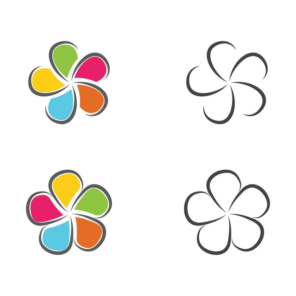 diseño de icono de vector de flor