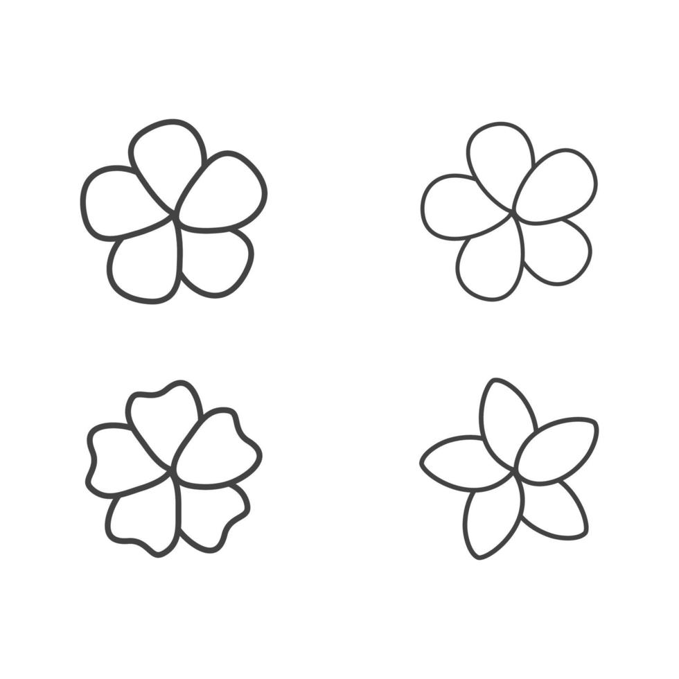 flower vector icon design