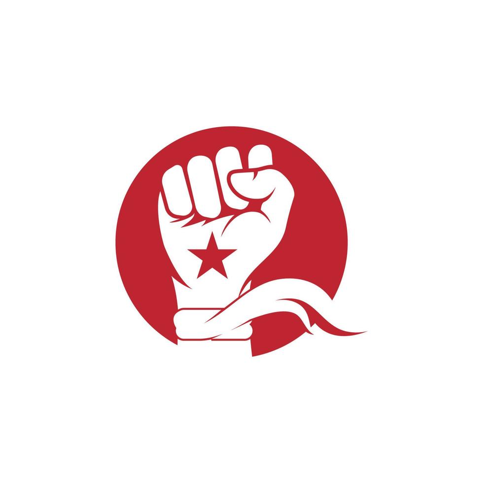 Hand strong vector icon illustration