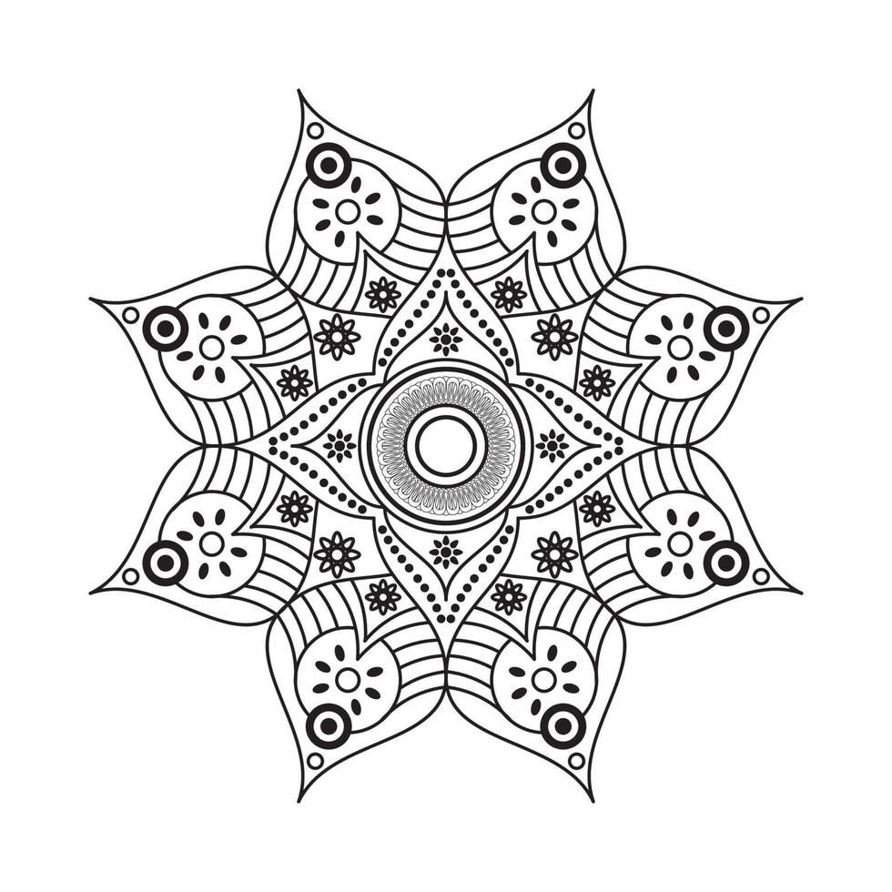 mandala ornamento vector ilustración