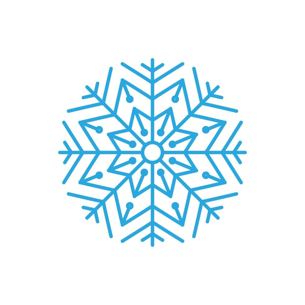 Snowflakes Style Design illustration vector
